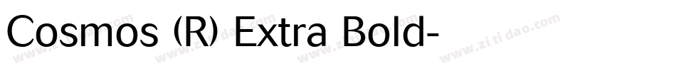 Cosmos (R) Extra Bold字体转换